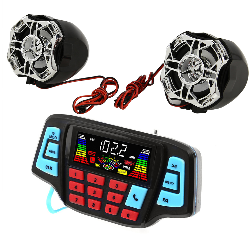 Waterproof Motorcycle Sound System Radio Bluetooth MP3 Player with Speakers, 501 Original
Waterproof Motorcycle Sound System Radio Bluetooth MP3 Player with Speakers, 501 Original