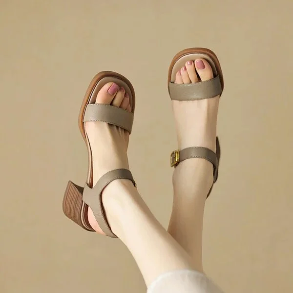 Zhungei Strap Comfort Shoes for Women Clogs With Heel Open Toe High Sandals Female 2024 Summer Espadrilles Platform Thick Peep Hi
