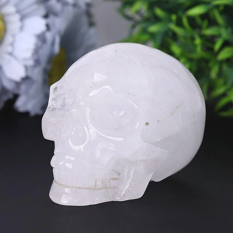 Clear Quartz Crystal Skull Carvings