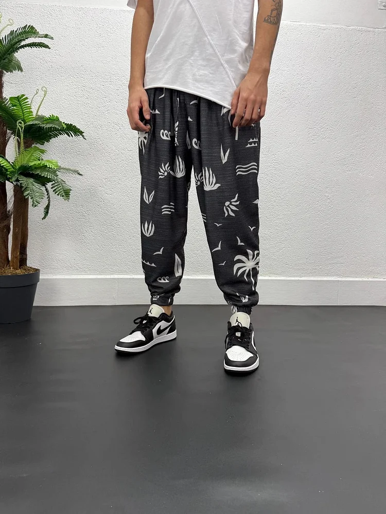 Men's Coconut Print Jogger Pants