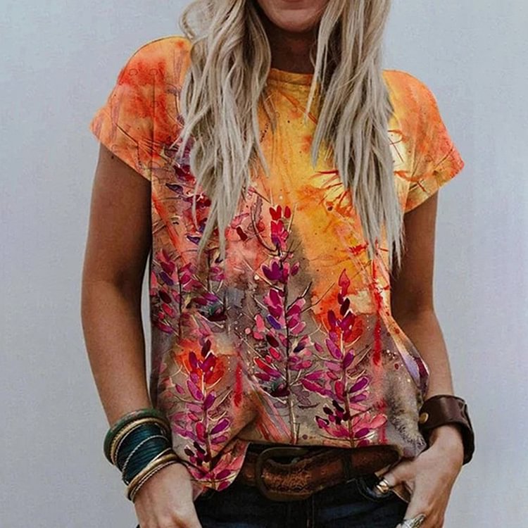 Printed Short-Sleeved T-Shirt