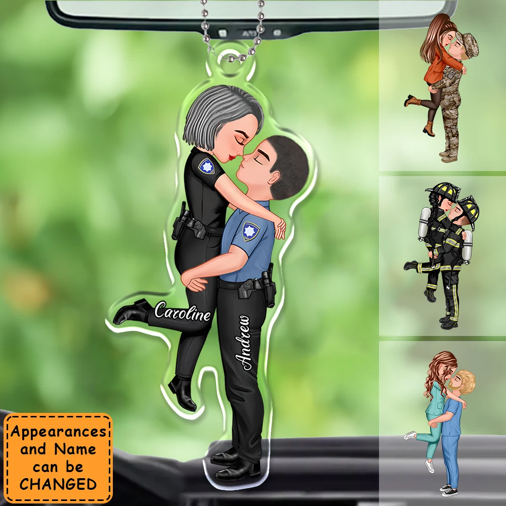 Doll Couple Kissing Gifts By Occupation -personalized Custom Acrylic 