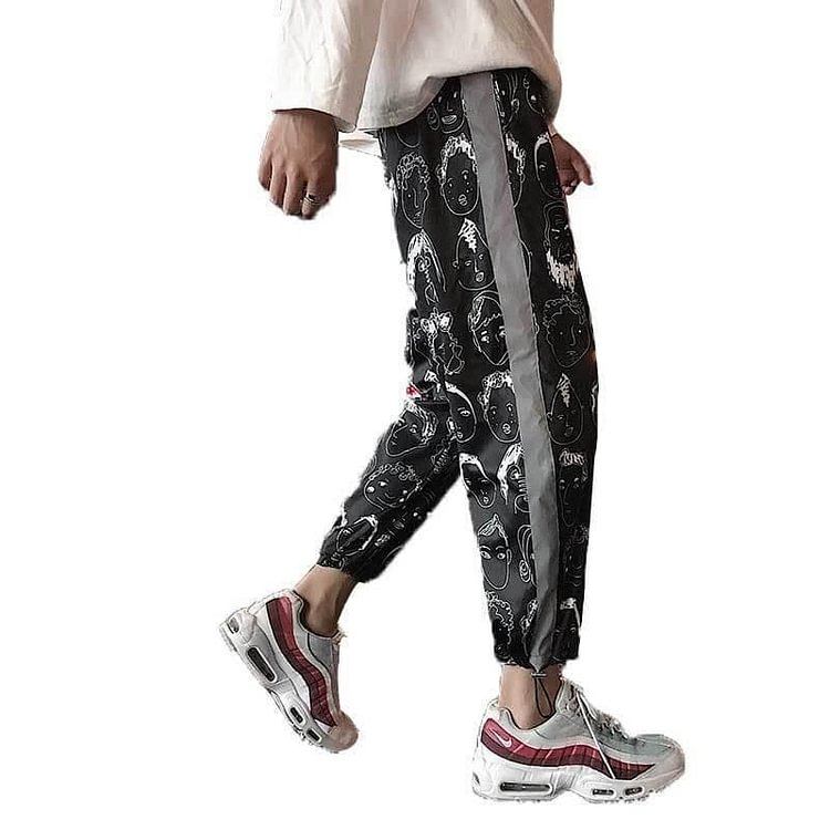 Reflective Harem Gothic Pants SP14719