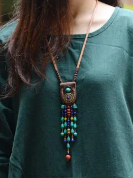 Vintage Handmade Turquoise Necklaces Accessories