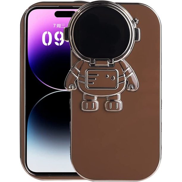 3D ASTRONAUT LENS PROTECTOR KICKSTAND IPHONE CASE