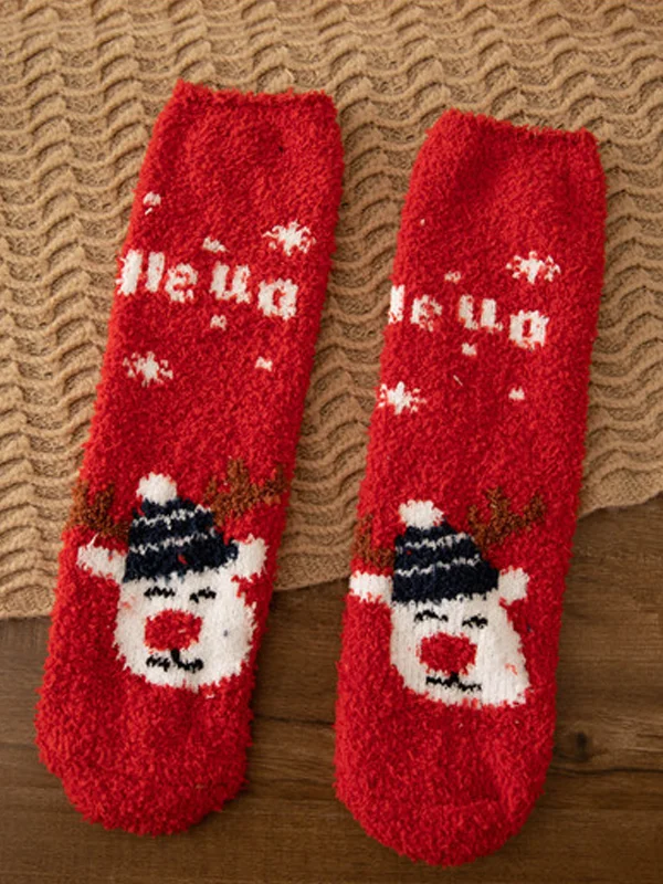 Christmas Jacquard Warmer Knitted Sock