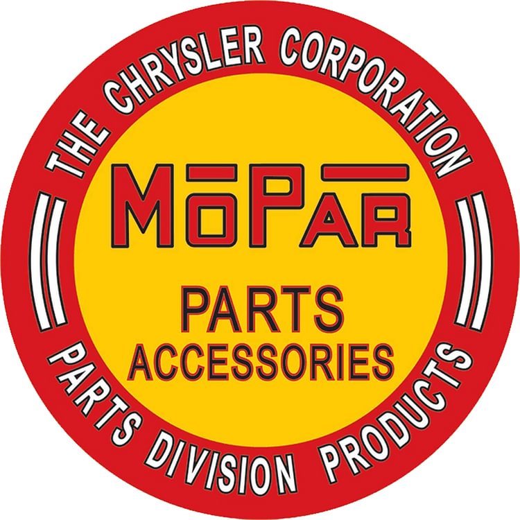 Mopar Parts Accessories - Round Shape Tin Signs/Wooden Signs - 30*30CM