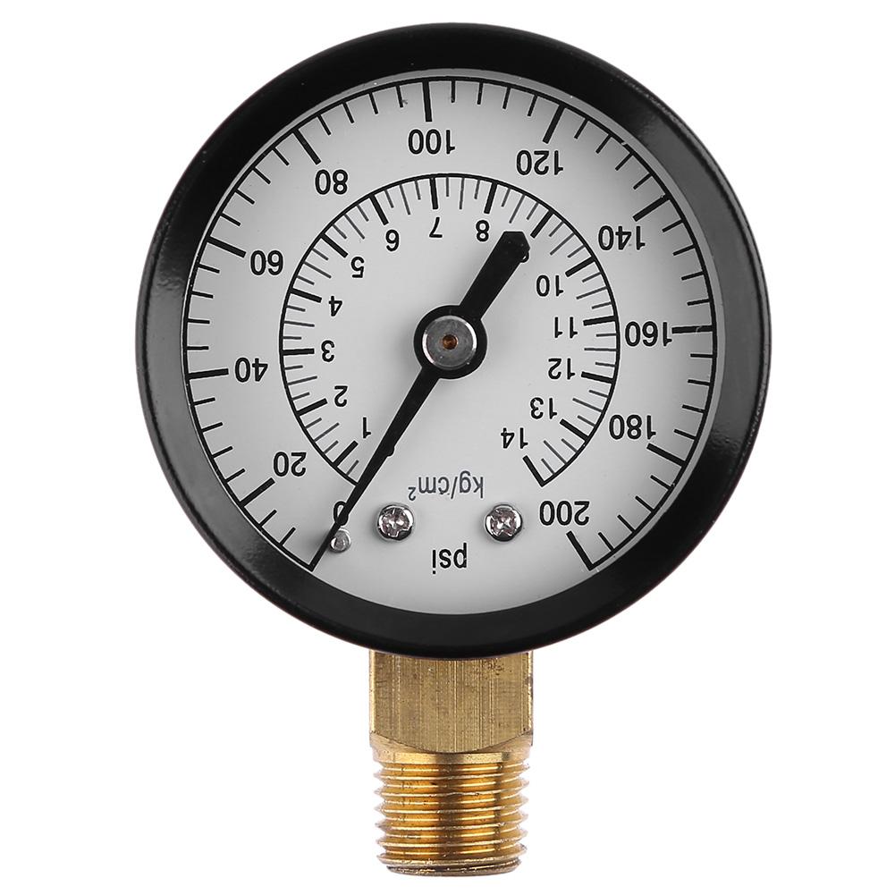 1/4 inch NPT Side Mount 0-200 PSI Air Compressor Pressure Hydraulic Gauge, 501 Original
1/4 inch NPT Side Mount 0-200 PSI Air Compressor Pressure Hydraulic Gauge, 501 Original