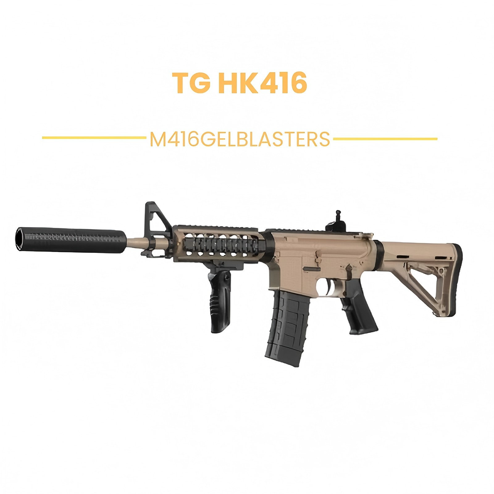 Buy TG HK416 Electric Tan Gel Ball Blaster - Full Auto with