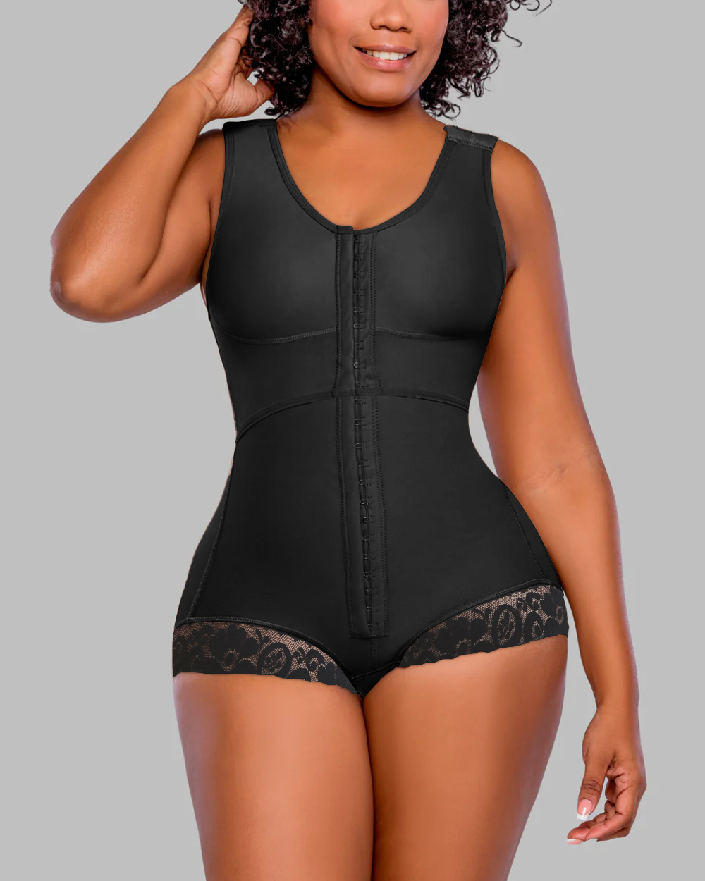 Butt Lifting Hook & Eye Tummy Control Slimming Body Shaper