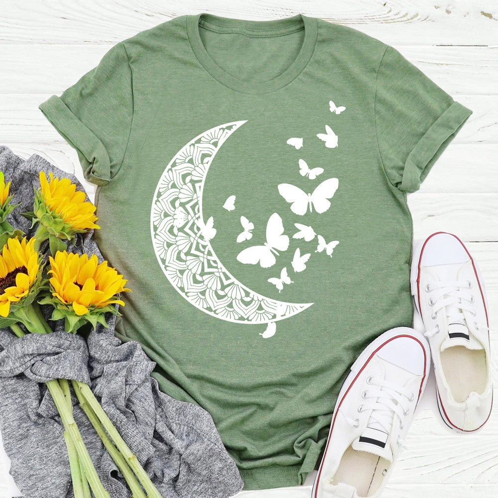 moon Butterfly insectT-shirt Tee -04875-Guru-buzz