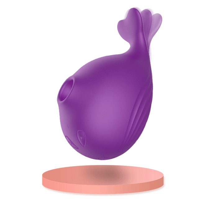 Little Whale Sucking & Patting Clitoral Vibrator - Rose Toy
