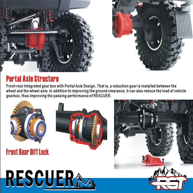 RGT EX86190 RESCUER 1 10 Realistic Crawler 4WD Real Hard Core R C Off