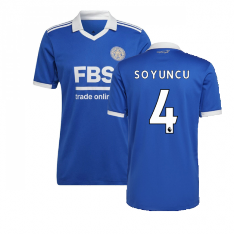 Leicester City Caglar Soyuncu 4 Home Shirt Kit 2022-2023