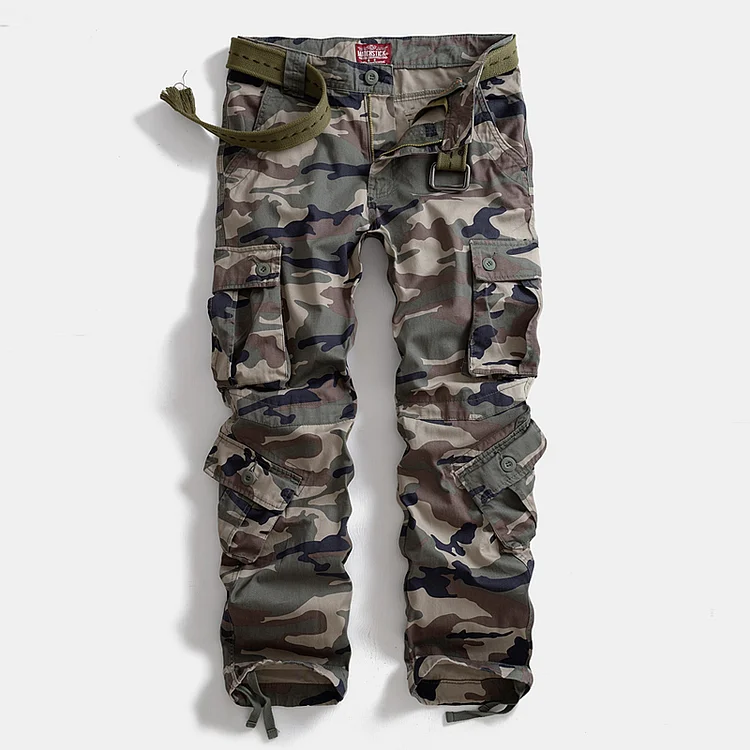 TIMSMEN American Cotton Multi-pocket Multicolor Camouflage Plus Size Pants