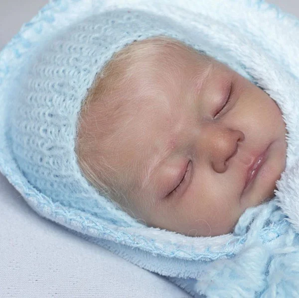  17" Asleep Reborn Baby Boy Fermin,Lifelike Handmade Reborn Doll Set,Gift for Kids - Reborndollsshop®-Reborndollsshop®