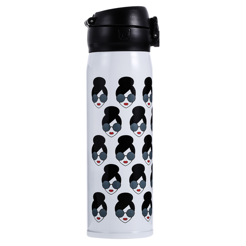 500Ml Stainless Travel Mug Coffee Tea Vacuum Insulated Thermal/Girl, 人头, 501 Original