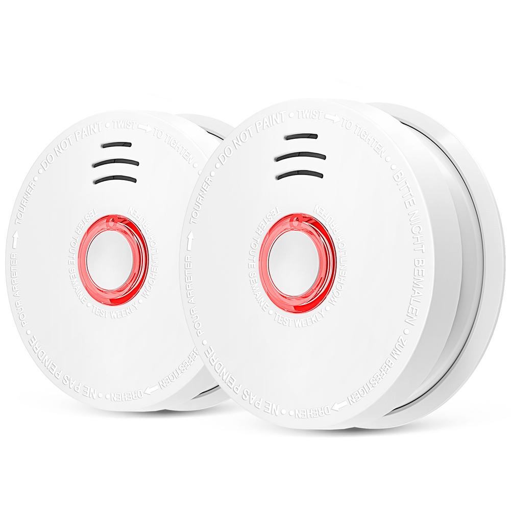 2pcs Photoelectric Smoke Detector Smoke Fire Sound Alarm with Test Button, 501 Original
2pcs Photoelectric Smoke Detector Smoke Fire Sound Alarm with Test Button, 501 Original