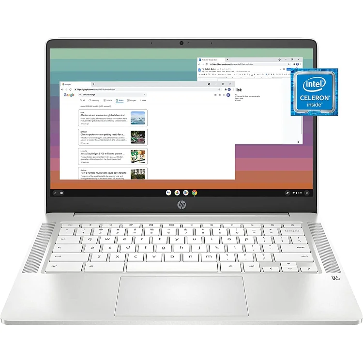 HP Chromebook 14" Laptop Intel Celeron N4120 Processor 4GB RAM 64GB SSD (Refurbished)