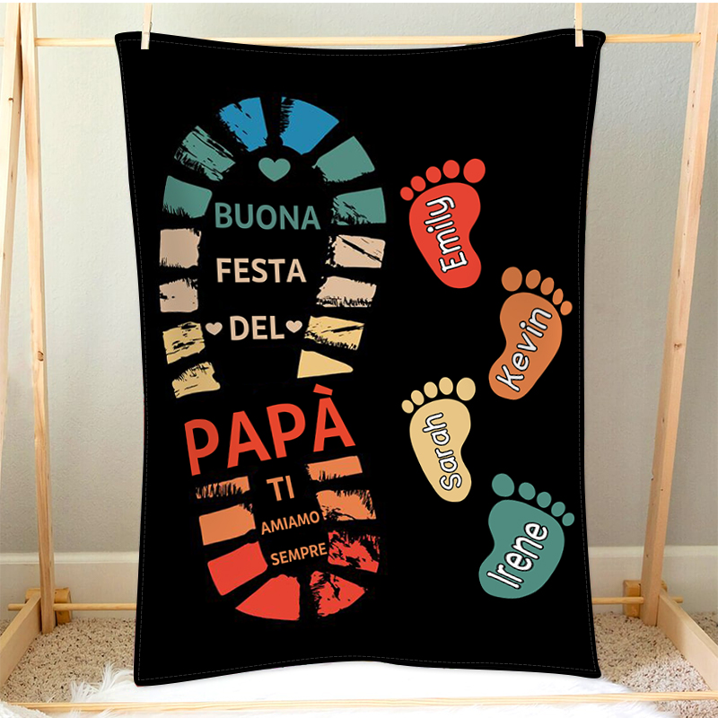 Coperta Regalo Personalizzata Per La Festa Della Mamma - Morbida Coperta Viola Con Frase Per Mamma - Regalo Da Figlia O Figlio Per Compleanno O Occasione Speciale - 5