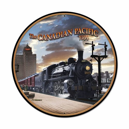 Train- Round Shape Tin Signs/Wooden Signs - 30*30CM