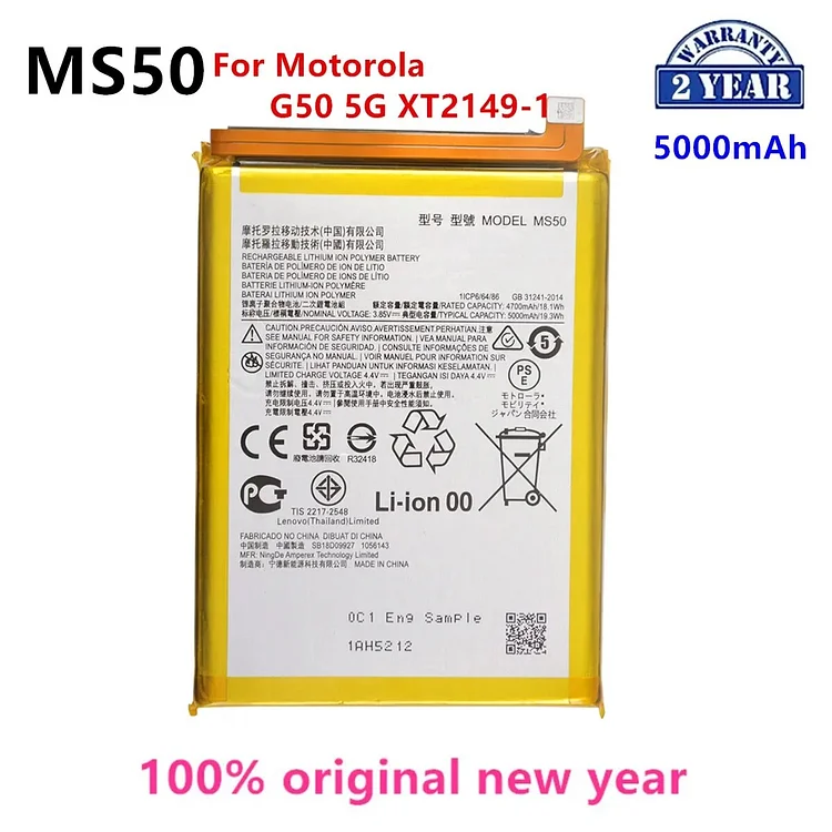 100% Original  MS50 5000mAh Battery For Motorola G50 5G XT2149-1  Phone Batteries