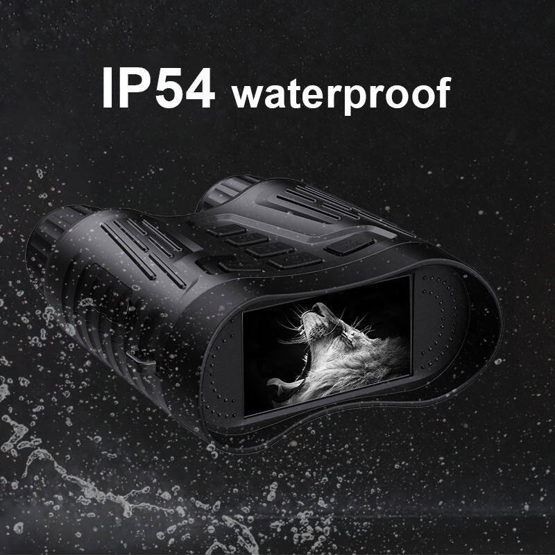 BekinTek 4K Night Vision Binoculars Rechargeable Digital Telescope Infrared Night View Goggles Full Dark Observing Starlight Sensor 7x IR 8x Zoom 3.2 Inches HD Screen 4K Video 36M Photo 4 Color Effect Support 360P ENV 6