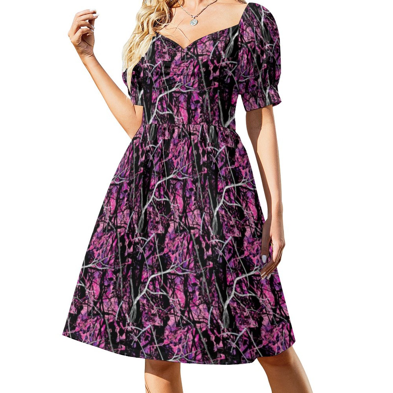 fitted lace wedding dress Rothco Camo Pullover Hooded Sweatshirt - Ultra Violet Camo