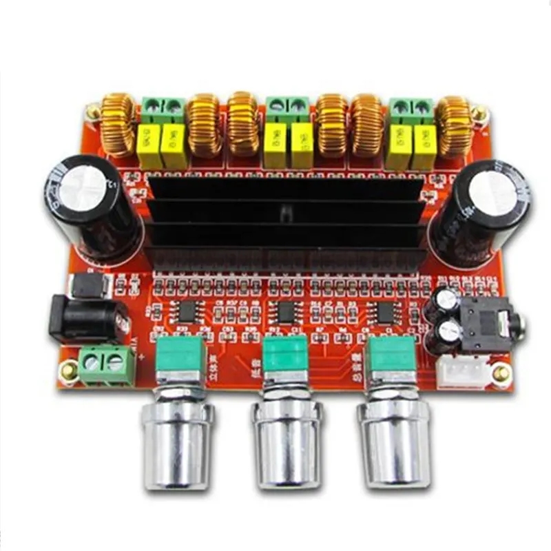 2*50W+100W 2.1 Channel Digital Power Amplifier Board DC12V-24V TPA3116d2 Subwoofer Digital Power Amplifier