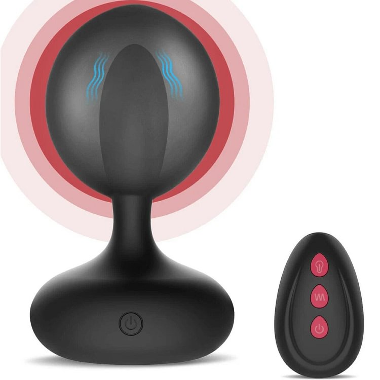 pornhint Pornhint Vibrating Inflatable Anal Dildo Butt Plug Vibrator Prostate Massager Stimulator Vibrator