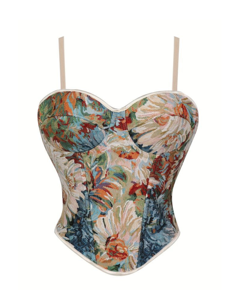 Lace-Up Tube Top Slimming Tummy-Control Body Shaping Corset