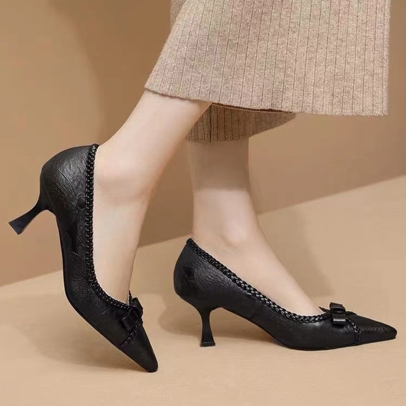 Vintage Leopard Print Women Motorcycle Boots Fashion Lace Up Square Heel Shoes Laides Concise Short Booties