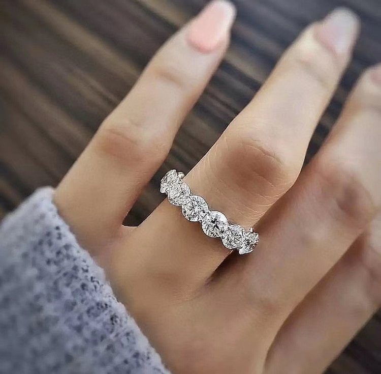 YOY-925 Sterling silver Engagement Wedding Rings
