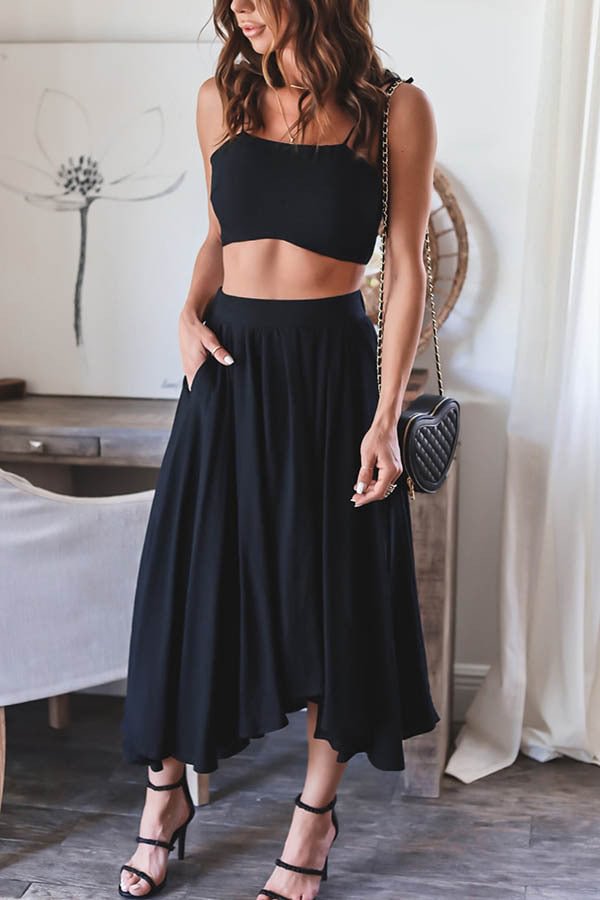 Women's solid color skirt suit casual two piece suit socialshop