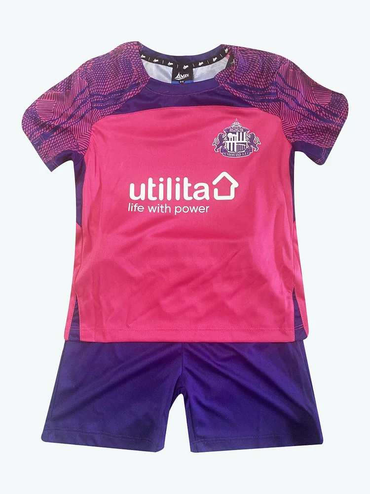 Sunderland Kids & Junior Away Shirt Minikit 2023-2024