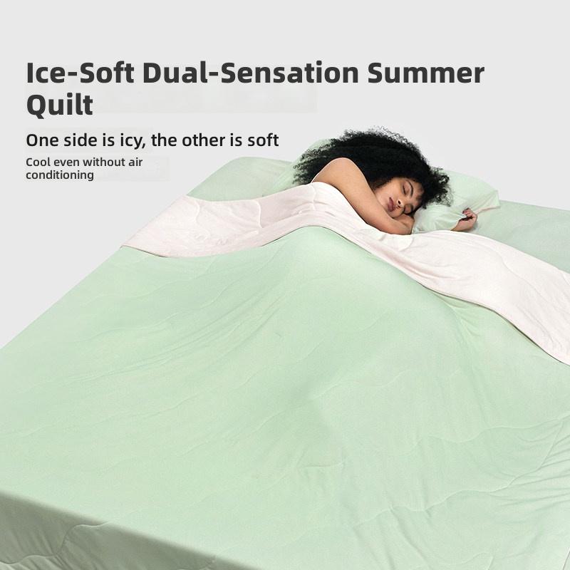 Ice-Soft Dual-Sensation Summer Quilt – Cool One Side, Soft the Other