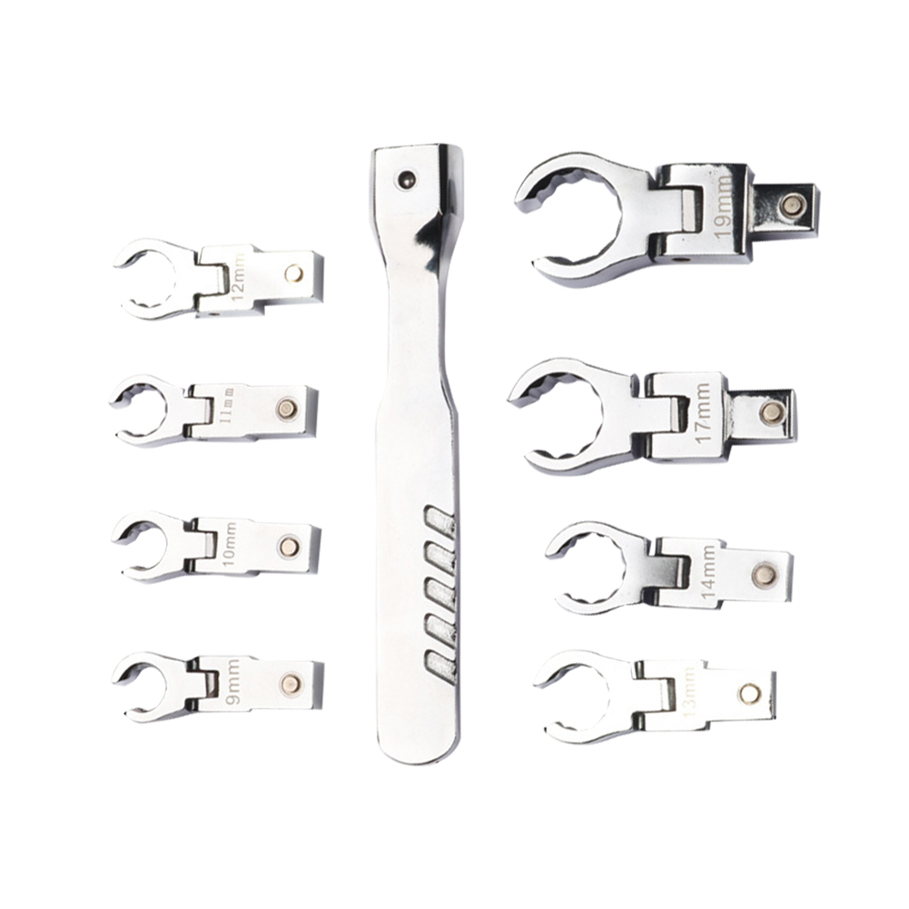 9pcs Multifunctional Ratchet Wrench 180 Degree Removable Torque Spanner Kit, 501 Original
9pcs Multifunctional Ratchet Wrench 180 Degree Removable Torque Spanner Kit, 501 Original