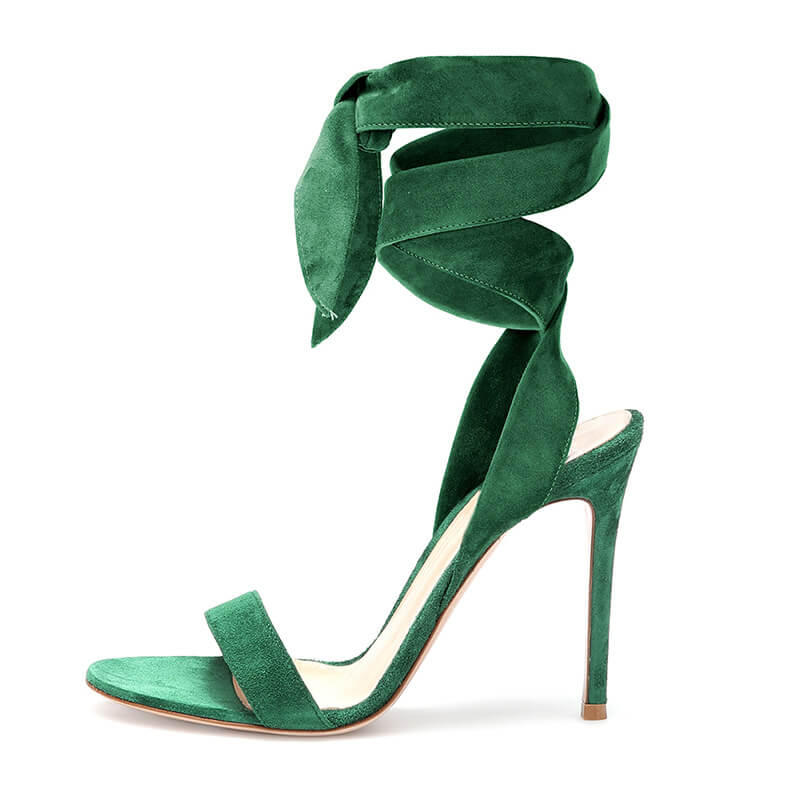 VCSHOES Strap High Heel Round Toe Sandals