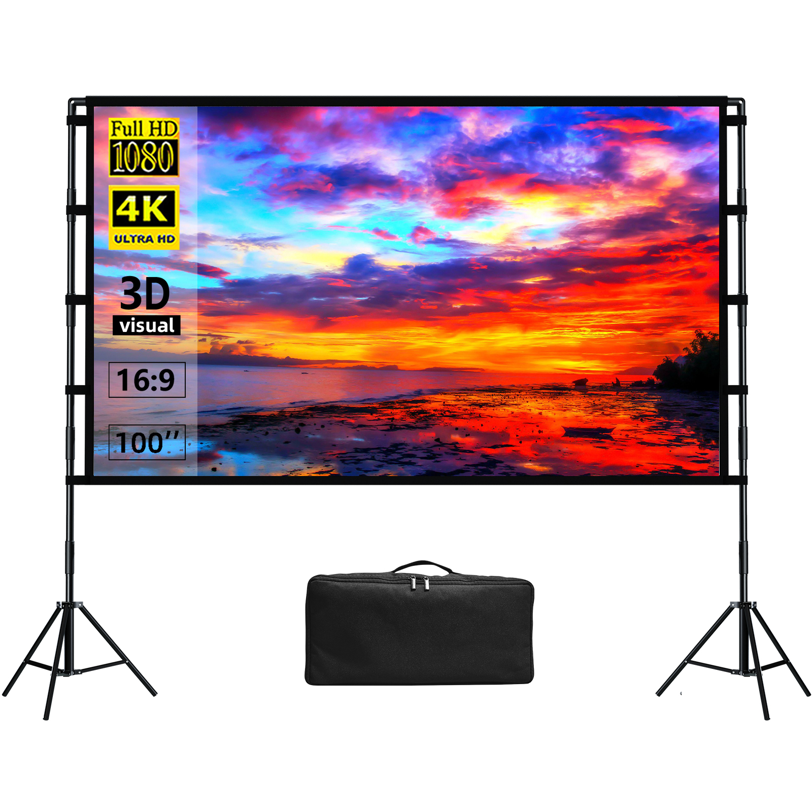 WEWATCH PS05 100 Inch HD Portable And Foldable Projector Screen For