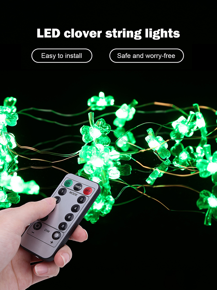 St. Patrick s Day Decorations Green String Lights LED Lucky Shamrocks Light, 501 Original
St. Patrick s Day Decorations Green String Lights LED Lucky Shamrocks Light, 501 Original