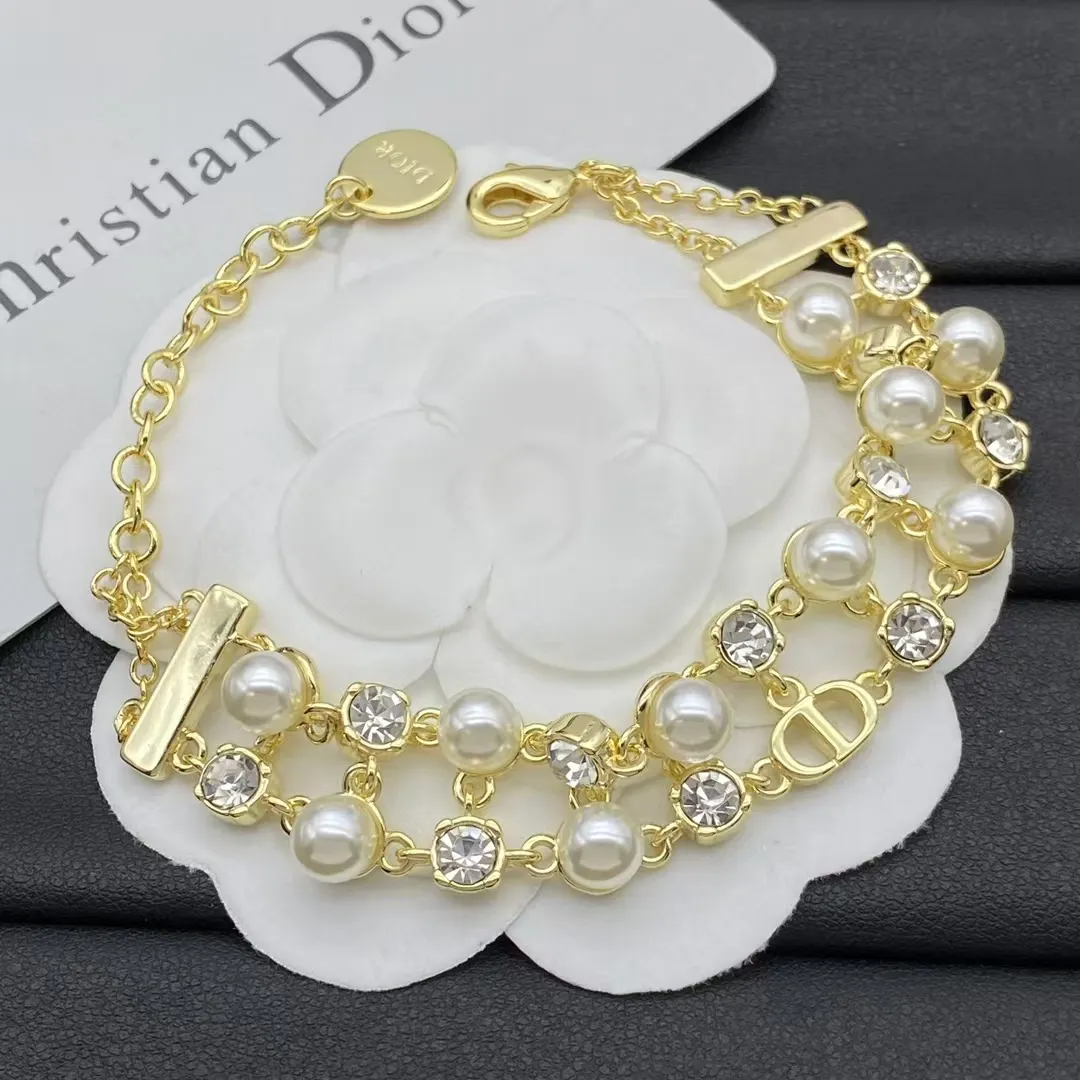 Dior Two Row Pearl Bracelet