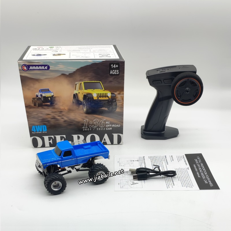 JIABAILE 3602 1/36 ミニRCクローラー　オフロードラ Amazon.com: SVERTIBO 1:36 Mini RC Crawler, JIABAILE 3602 4WD Off