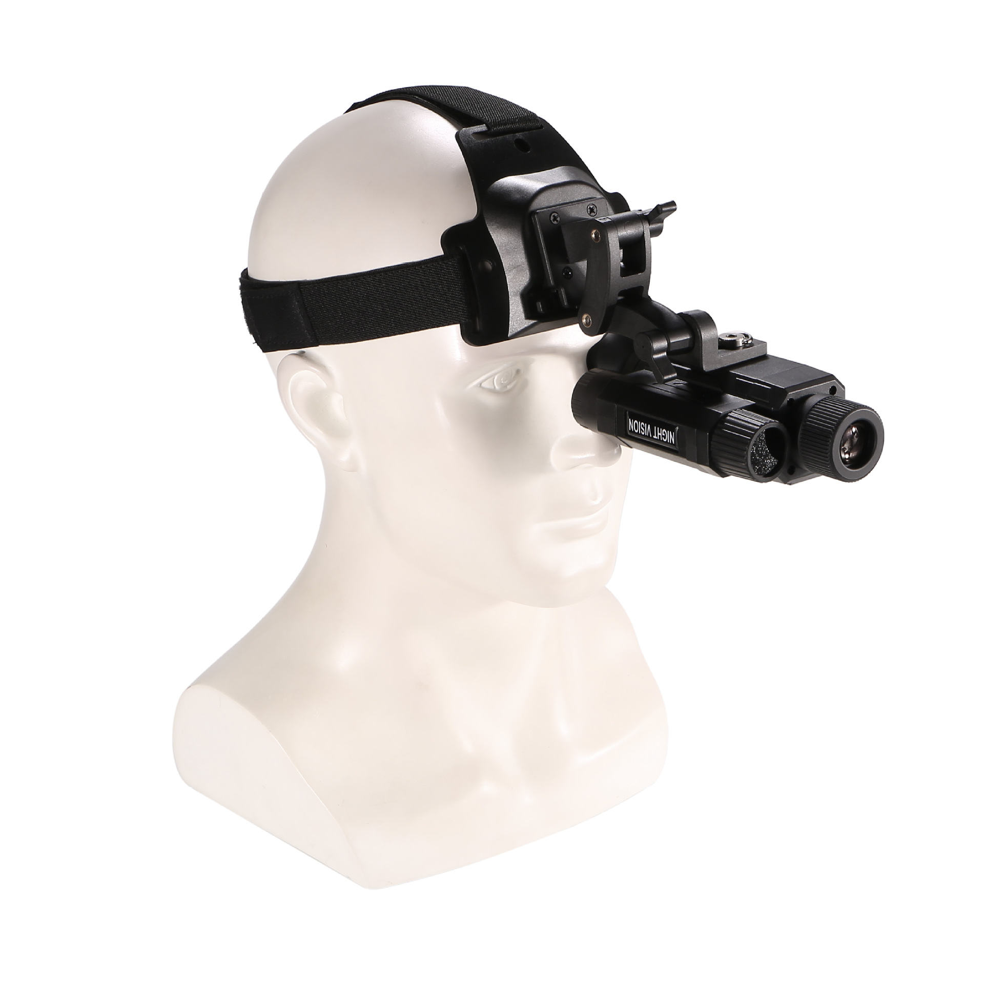 BekinTek Helmet Mounted Night Vision Monocular Head Mountable NVG Goggles Rechargeable Optics Telescope IR Full Dark Night View Camera 7x Infrared 8x Digital Zoom 1080 Video Record 8M Photo with 32G TF Card 15