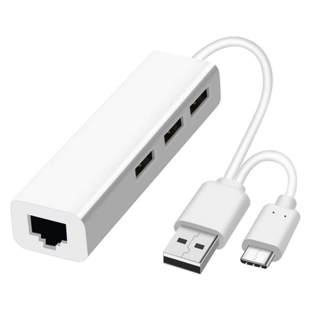 USB Hub USB 3.1 Type C USB 2.0 Type A to Multi 3 Port USB 2.0 RJ45 Adapter, 501 Original
USB Hub USB 3.1 Type C USB 2.0 Type A to Multi 3 Port USB 2.0 RJ45 Adapter, 501 Original