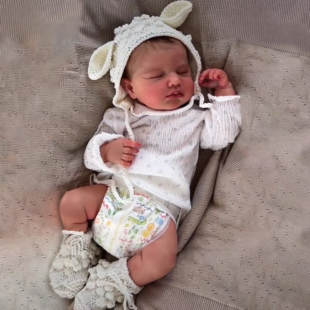  12"&16" Full Liquid Solid Platinum Silicone Baby Doll, No Joint More Flexible Realistic Reborn Baby with Realistic Belly Button and Birth Mark -Creativegiftss® - [product_tag] RSAJ-Creativegiftss®