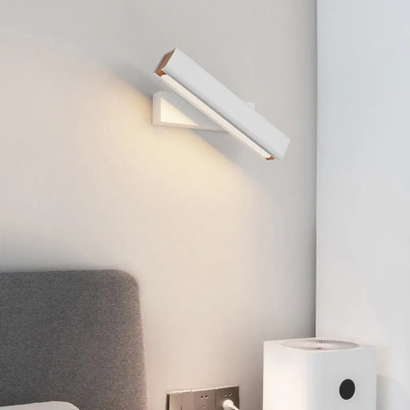 Aqsa Modern Rectangles Metal Rotatable Wall Lamp