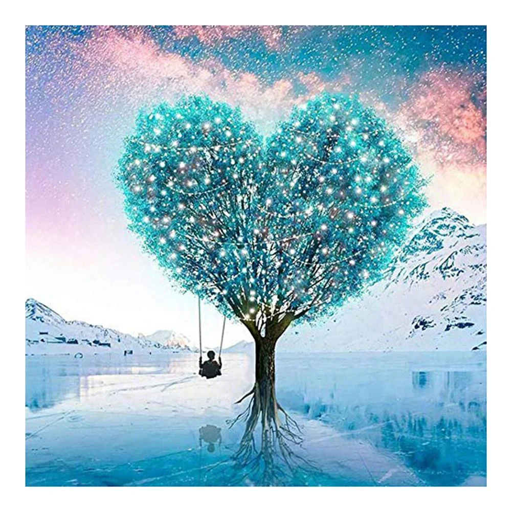 Full Round Diamond Painting - Love Tree(30*30cm)
