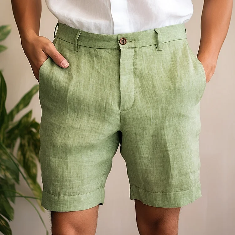 Men's Business Casual Slant Pockets Shorts