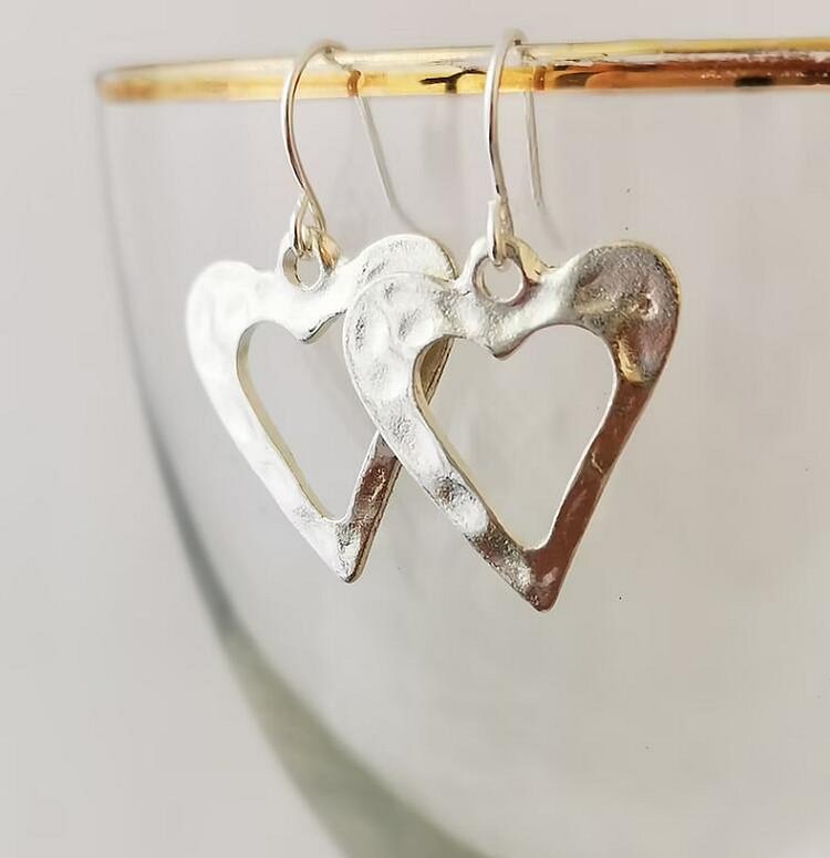 VChics Vintage Heart Alloy Earrings
