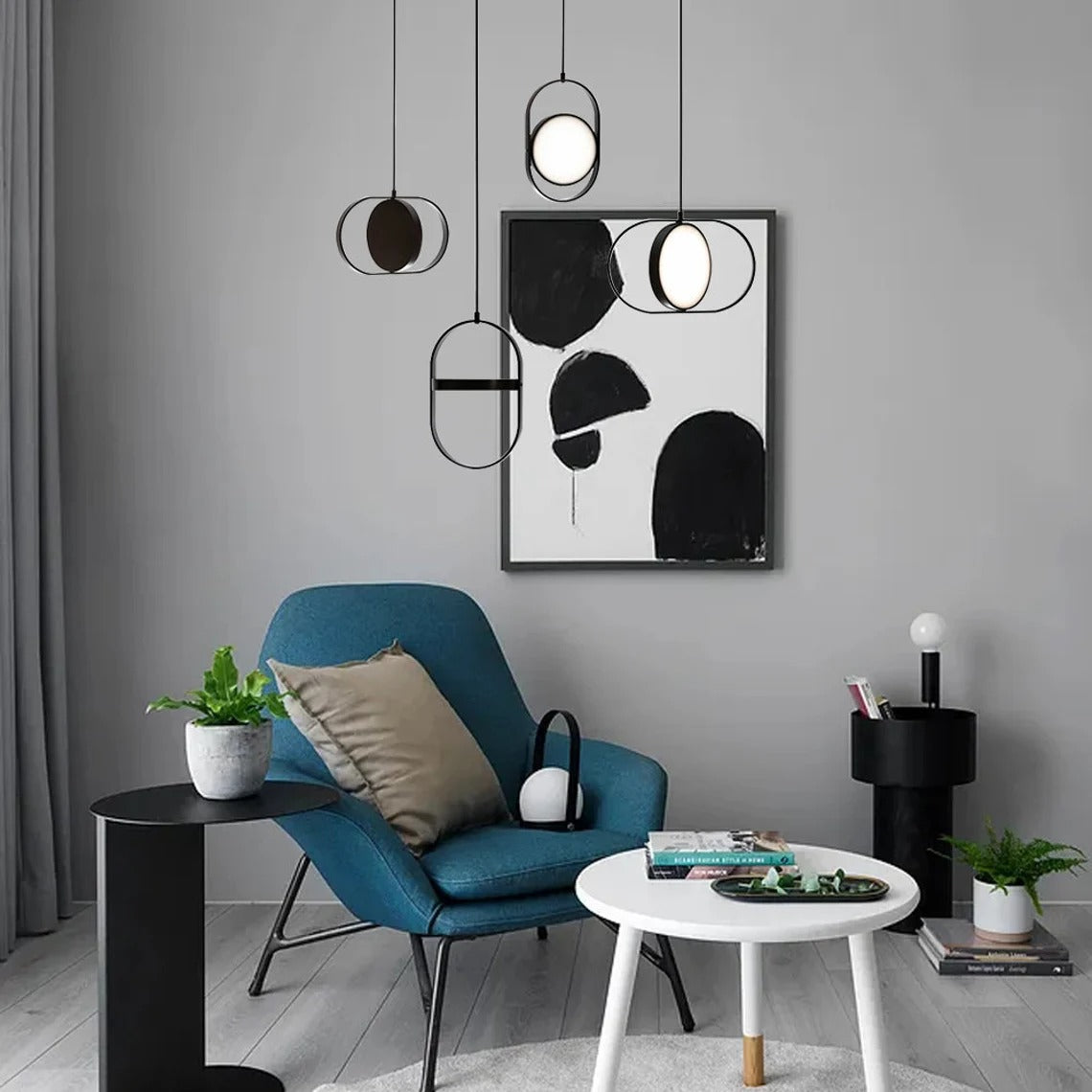Nordic Post-modern Chandelier Creative Round Pendant Light